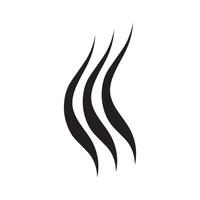 schön Haar Welle abstrakt Logo design.logo zum Geschäft, Salon, Schönheit, Friseur, Pflege. vektor