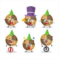 Karikatur Charakter von Schätzchen Kekse mit verschiedene Zirkus zeigt an vektor