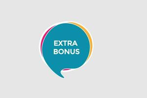 ny extra bonus Nyheter hemsida, klick knapp, nivå, tecken, Tal, bubbla baner, vektor