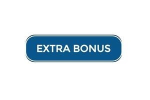 ny extra bonus Nyheter hemsida, klick knapp, nivå, tecken, Tal, bubbla baner, vektor