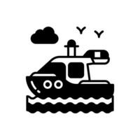 Geschwindigkeit Boot Symbol im Vektor. Illustration vektor