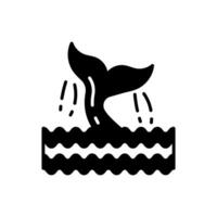 Fisch Schwanz Symbol im Vektor. Illustration vektor
