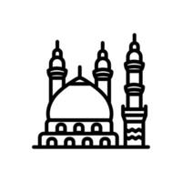 Propheten Moschee Symbol im Vektor. Illustration vektor