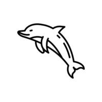 Delfin Symbol im Vektor. Illustration vektor