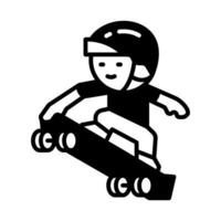 Skateboarding Symbol im Vektor. Illustration vektor