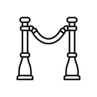 Barriere Symbol im Vektor. Illustration vektor