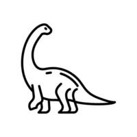 Diplodocus Symbol im Vektor. Illustration vektor