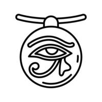 Auge Amulett Symbol im Vektor. Illustration vektor