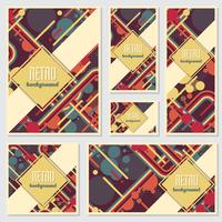 Gammal retro vintage stil design mall vektor