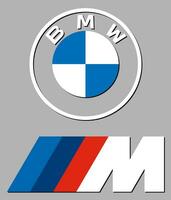 bmw m bil logotyp ikon tecken symbol vektor