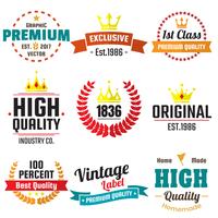 Vintage Retro Vector Logo för banner