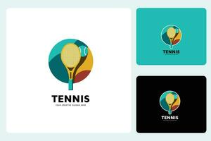 tennis logotyp design mall vektor