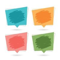 färgglada banners för webbförsäljning och sociala medier vektor