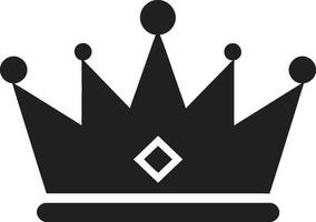 Krönung Leistung schwarz Krone Emblem Krone von Exzellenz schwarz Logo mit Symbol vektor