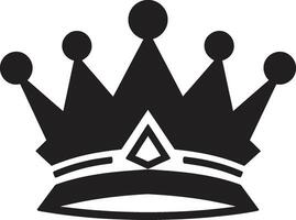 königlich Meisterschaft Krone Logo im einfarbig Monarchen Insignien schwarz Krone Vektor Symbol