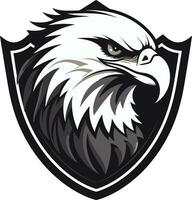 rovfåglar rike vektor ikon i svart vektor artisteri avtäckt Örn emblem