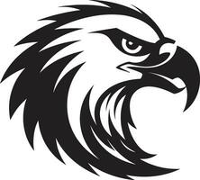 edel steigen schwarz Adler Logo Meisterschaft schwarz und majestätisch Adler Vektor Symbol