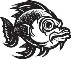 durchscheinend Schätze Fisch Skelett Vektor Skelett- Geheimnisse Fisch Symbol Logo Design