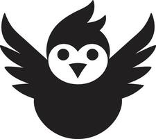 schwarz Taube Vektor Logo mit rauschen und Gefieder ein zart und feminin Design schwarz Taube Vektor Logo mit rauschen und Heiligenschein ein Symbol von Gottheit und Spiritualität
