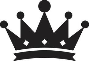 Regal Gegenwart Vektor Symbol im schwarz Krönung Leistung schwarz Krone Emblem