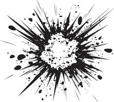 pow Vektor Kunst explosiv Emblem im schwarz schwarz Schönheit Comic Explosion Logo Meisterschaft