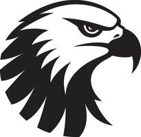 Örn förträfflighet svartvit ikon eagles nåd svart logotyp emblem vektor