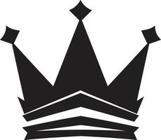 kunglig närvaro vektor ikon i svart kröning prestation svart krona emblem