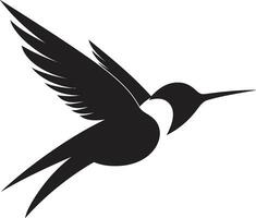 kolibri emblem för modern branding kolibri silhuett i vektor konst