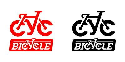 Fahrrad-Logo-Konzept-Vektor vektor
