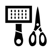Haustier Werkzeuge Vektor Glyphe Symbol zum persönlich und kommerziell verwenden.