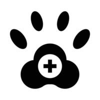 veterinär vektor glyf ikon för personlig och kommersiell använda sig av.