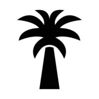 Palme Baum Vektor Glyphe Symbol zum persönlich und kommerziell verwenden.