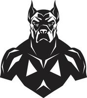 ikoniska atletik svart logotyp med boxare hund mäktig maskot svart boxare hund logotyp vektor ikon