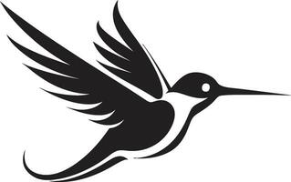 Kolibri im Flug Vektor Symbol minimalistisch Kolibri Symbol Design