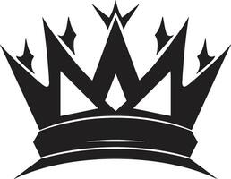 Vektor Kunst vergrößert Krone im schwarz königlich Größe schwarz Krone Symbol im Vektor