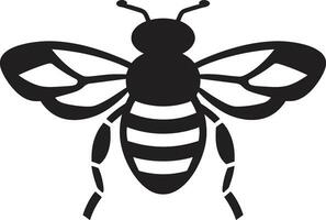 Bienenstock Souveränität Symbol Bestäuber Biene Logo vektor