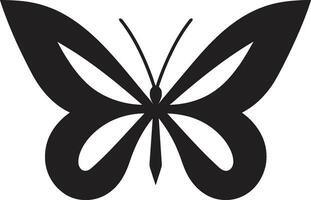 charmant schwarz Schmetterling Symbol ein Arbeit von Kunst noir Schmetterling im Flug ein modern klassisch vektor