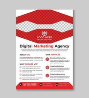 korporativ modern Digital Marketing Geschäft Flyer Design Vorlage Broschüre, Abdeckung, jährlich Bericht, Poster, Flyer, Förderung, Werbung, Flugblatt Design vektor