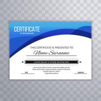Abstrakt certifikat Premium utmärkelser diplom mall design vektor