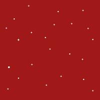 vit stjärna glitter och snö på röd bakgrund och vit snö, krismas tema, vinter- vektor
