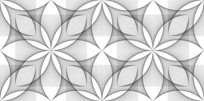 nahtlose Blume des Lebens Symbol Banner Vorlage, geometrische Drahtmodell vektor