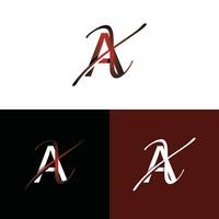 Brief Axt Luxus modern Monogramm Logo Vektor Design, Logo Initiale Vektor Kennzeichen Element Grafik Illustration Design Vorlage