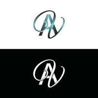 Brief ein V Luxus modern Monogramm Logo Vektor Design, Logo Initiale Vektor Kennzeichen Element Grafik Illustration Design Vorlage