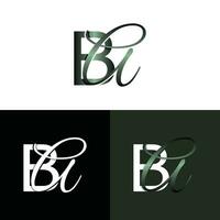 Brief ba Luxus modern Monogramm Logo Vektor Design, Logo Initiale Vektor Kennzeichen Element Grafik Illustration Design Vorlage