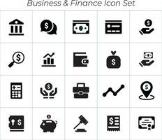 företag och finansiera ikon uppsättning. finansiera ikoner på vit bakgrund. vektor illustration ikoner. enkel finansiera ikoner uppsättning. universell finansiera ikoner.