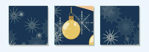 Platz Winter Post Vorlagen zum Sozial Netzwerke. Weihnachten Winter Thema. Banner Design. Vektor Illustration.