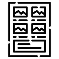 Storyboard Symbol zum Netz, uiux, Infografik, usw vektor