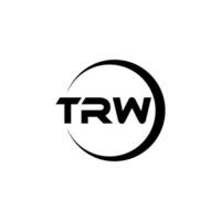 trw brev logotyp design, inspiration för en unik identitet. modern elegans och kreativ design. vattenmärke din Framgång med de slående detta logotyp. vektor