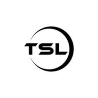 tsl Brief Logo Design, Inspiration zum ein einzigartig Identität. modern Eleganz und kreativ Design. Wasserzeichen Ihre Erfolg mit das auffällig diese Logo. vektor