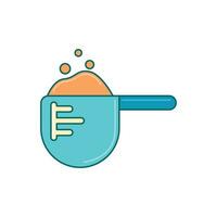 Wäsche Waschen Pulver Logo Grafik Illustration vektor